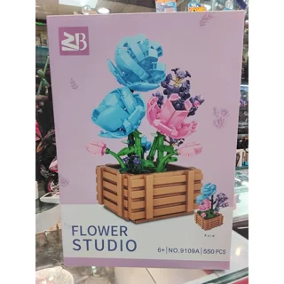 لگو ساختنی مدل گلدان گل رز ROSE STUDIO FLOWER  کد9109A تعداد قطعات 550