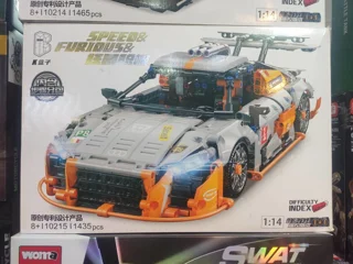 لگو ساختنی ماشین کد 10215 تعداد قطعات 1435 مقیاس1:14speed and furious