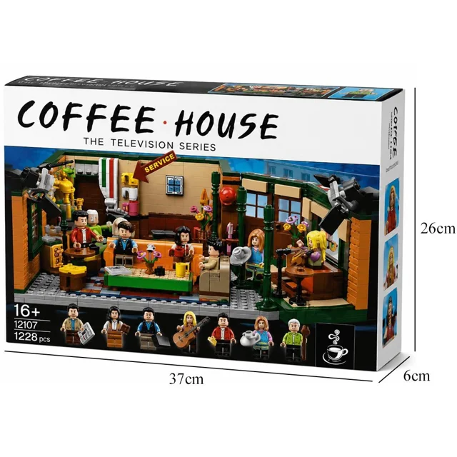 لگو ساختنی سریال فرندزfriends coffe house  کد 12107 تعداد قطعات 1228