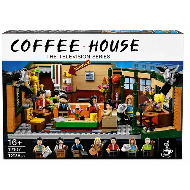 لگو ساختنی سریال فرندزfriends coffe house  کد 12107 تعداد قطعات 1228