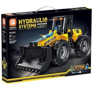 لگو ساختنی بولدوزر بخار BULLDOZER کد FC9221 تعداد قطعات 541 HYDLUALIC SYSTEM